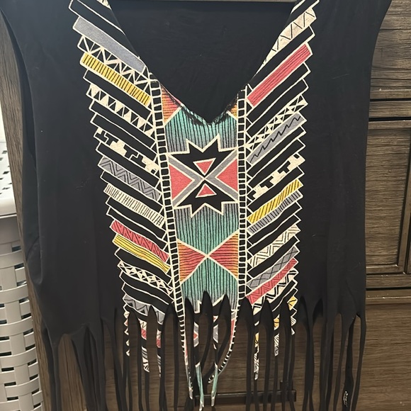 Boho cropped muscle tee - Picture 4 of 4